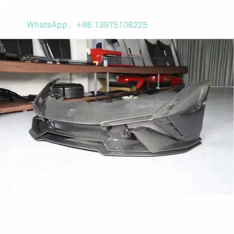 Tecnica Style Dry Carbon Fiber Front Bumper Body Kit LP580 LP610 Upgrade
