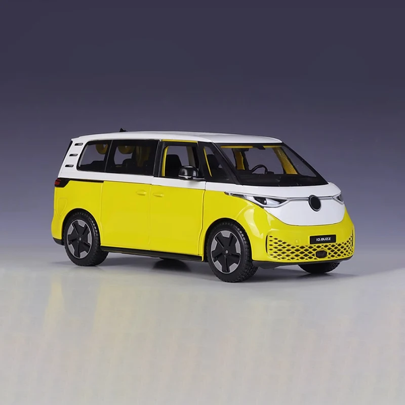 

Литая под давлением масштаб 1:24 ID.Buzz 2023, новая энергетическая модель автомобиля из сплава, готовый продукт, имитация коллекции игрушек, статическая модель, дисплей