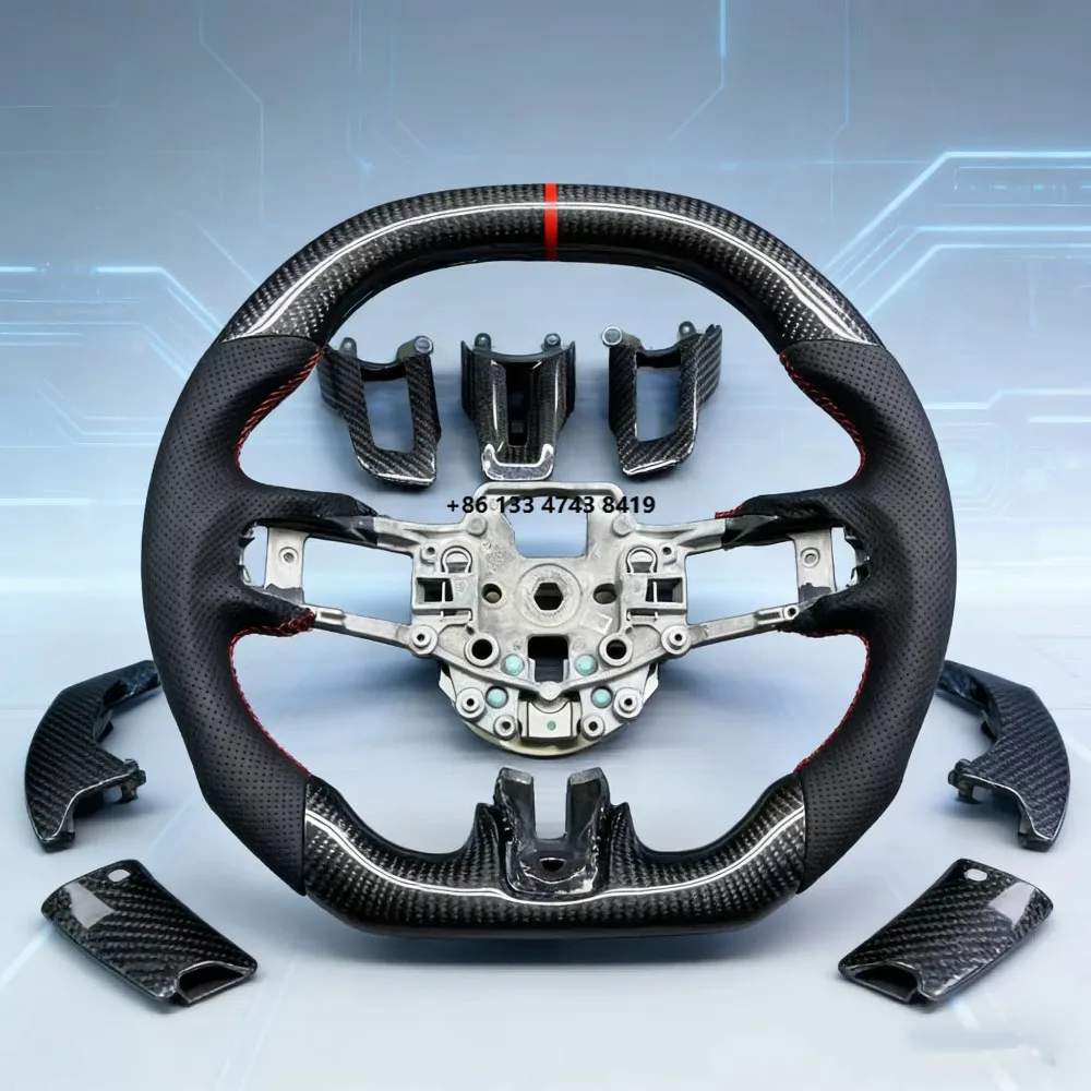 

leather sports steering wheel for 2015-2025
