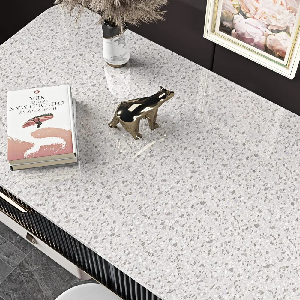 กระดาษติดผนังลายหินแกรนิต กันน้ำ แบบมีกาวในตัว สำหรับเคาน์เตอร์ครัว ขนาด 36 x 200 ซม. แบบลอกและติด