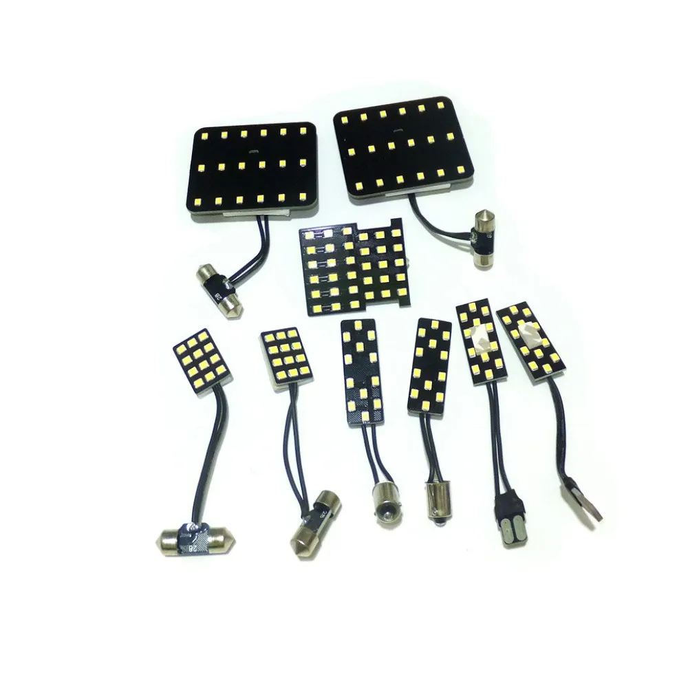 Juli König LED Auto Innen Lesen Lichter Fall Für Toyota Hiace 200# 4 5 6 Typ 2014-18, 6000K 2835SMD, Indoor Dome Licht, 9 stücke