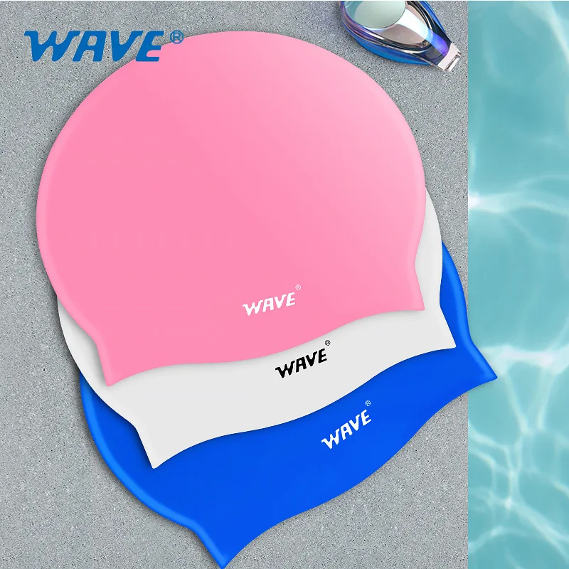 Waterproof Silicone Swim Cap for Women And Men Flexible Long Hair Pool Cap High Elasticity Ear Protection Swimming Accessory