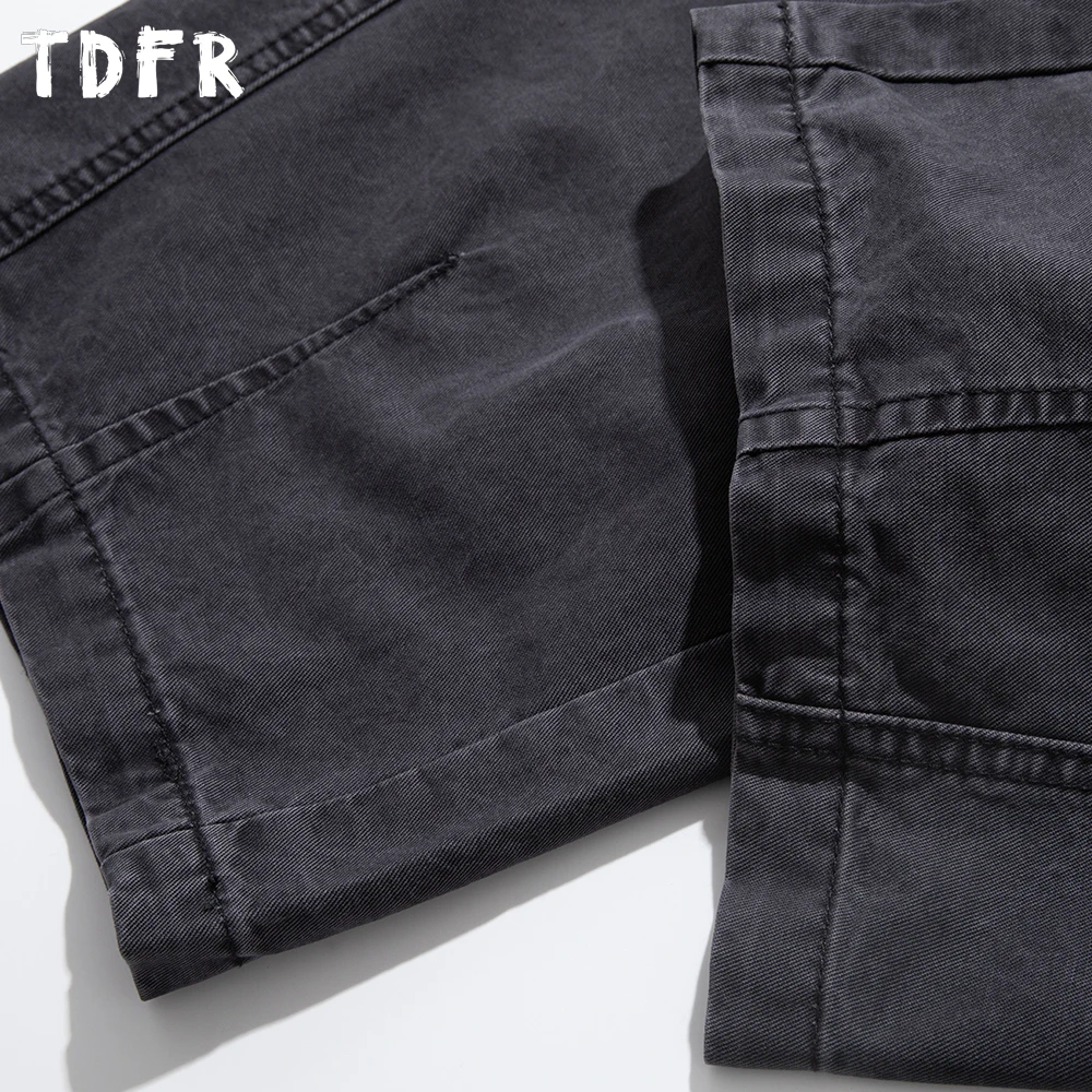 ウォッシュド加工のダメージ加工プリーツカーゴパンツ メンズ スプライス レトロ サファリスタイル ゴムウエスト ワイドレッグ バギーパンツ