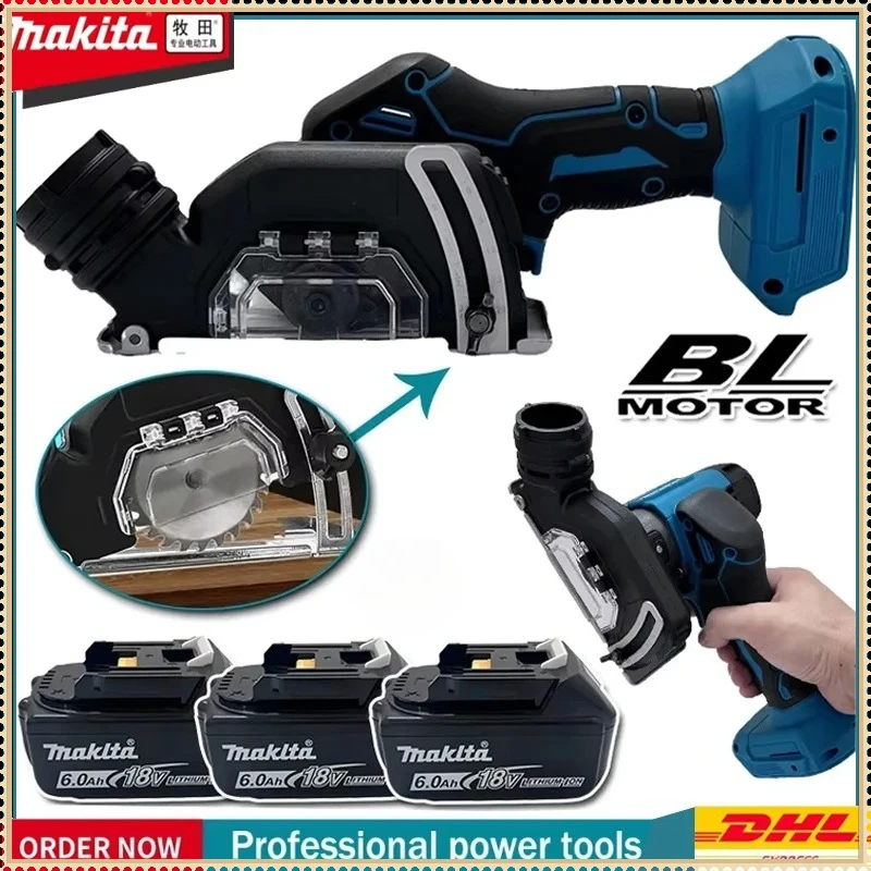 

Аккумуляторная угловая шлифмашина Makita 19500 об/мин, 3 дюйма, для резки плитки, дерева, пластика