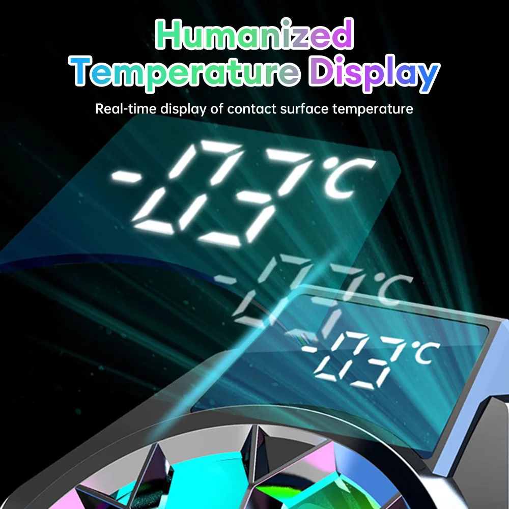 مبرد هاتف محمول صغير للألعاب ، مشعاع لهاتف آيفون ، شاومي ، سامسونج ، هواوي ، محترف ، أشباه الموصلات ، مروحة تبريد ، بالوعة حرارية