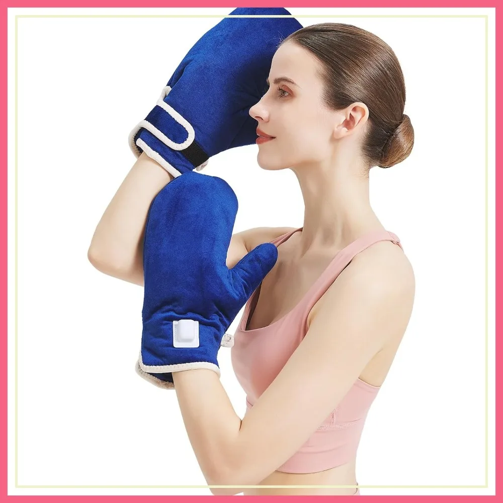 

Heated Gloves for Arthritis, Hand Heating Pad for Pain Relief, Carpal Tunnel Support, Auto Shut Off 10-90 Min for Men Women