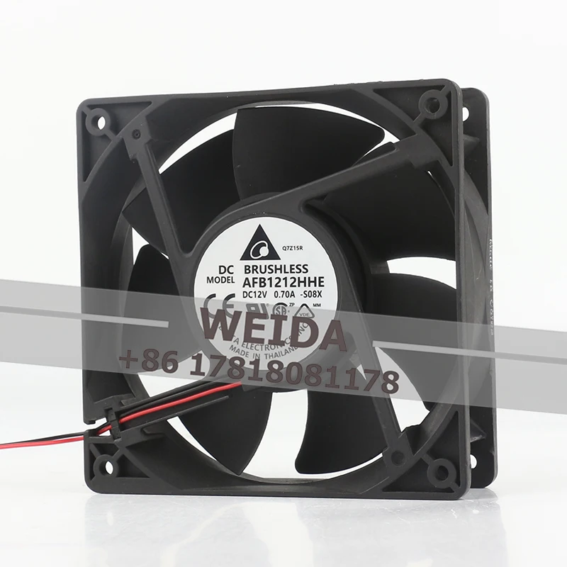 Delta 12038 Speed alarm DC 12V 0.70A High air volume cabinet inverter 12CM AFB1212HHE cooling fan
