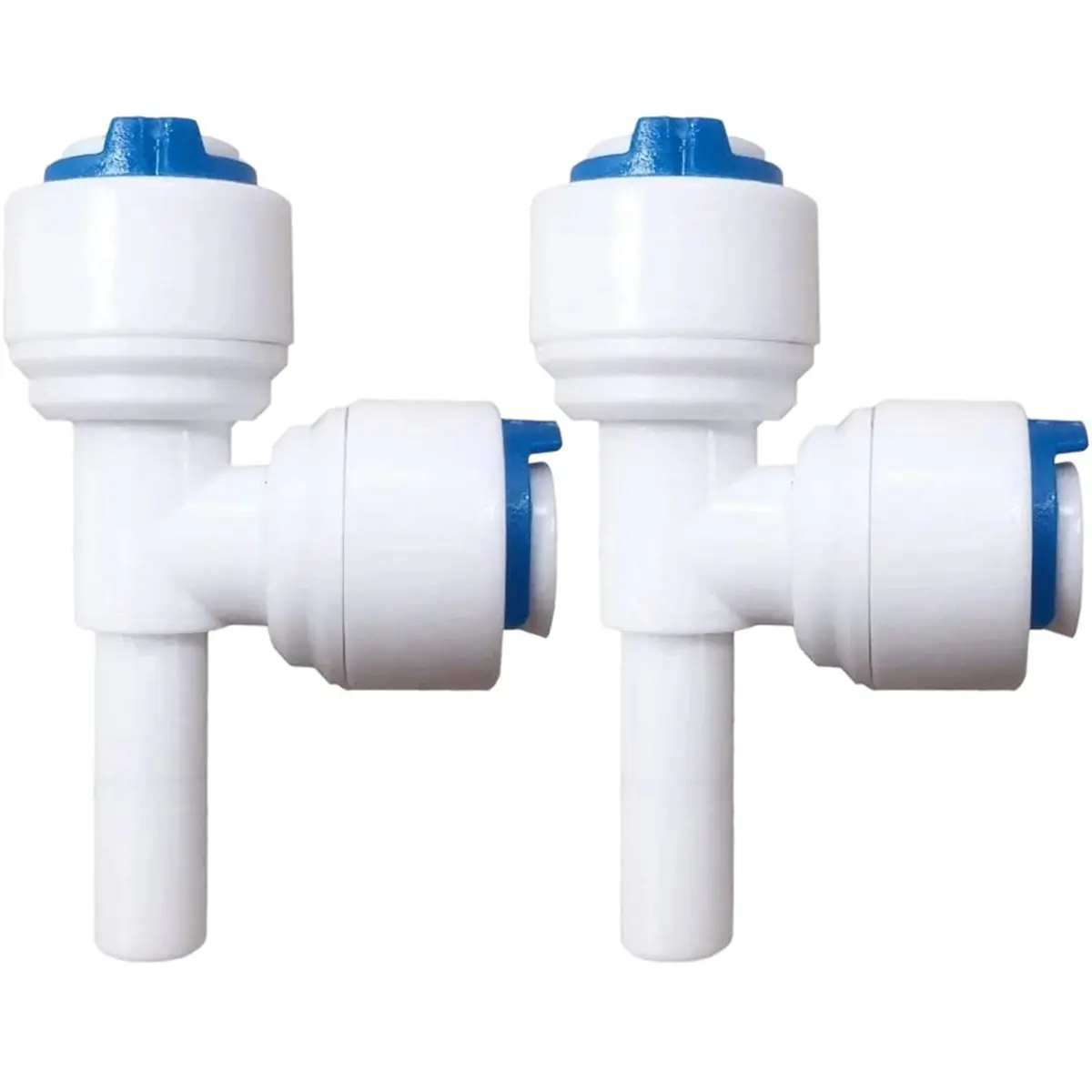 ABZT 1/4-inch Quick Connect RO Water System Fittings for T33 Inline Water Filter, Push to Connect Water Tube Fitting (2Pc)