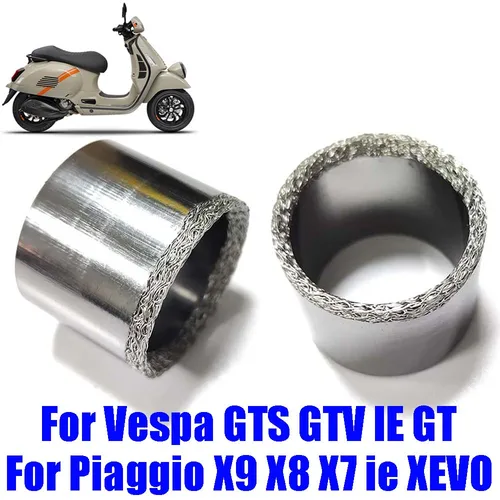 Accesorios para motocicleta, junta de tubo de escape, casquillo de sellado de silenciador para Piaggio Vespa GTS GTV GT Super 125 200 250 300 X9 X8 X7