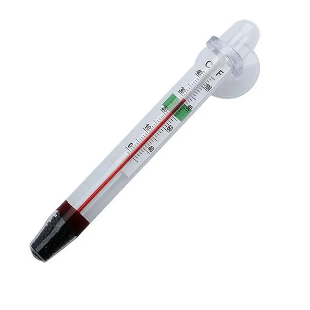 Glasrohr Aquarium Fisch Thermometer Temperatur Tauch wasserdichter Saugnapf für Wasser temperatur Messbehälter Dekor