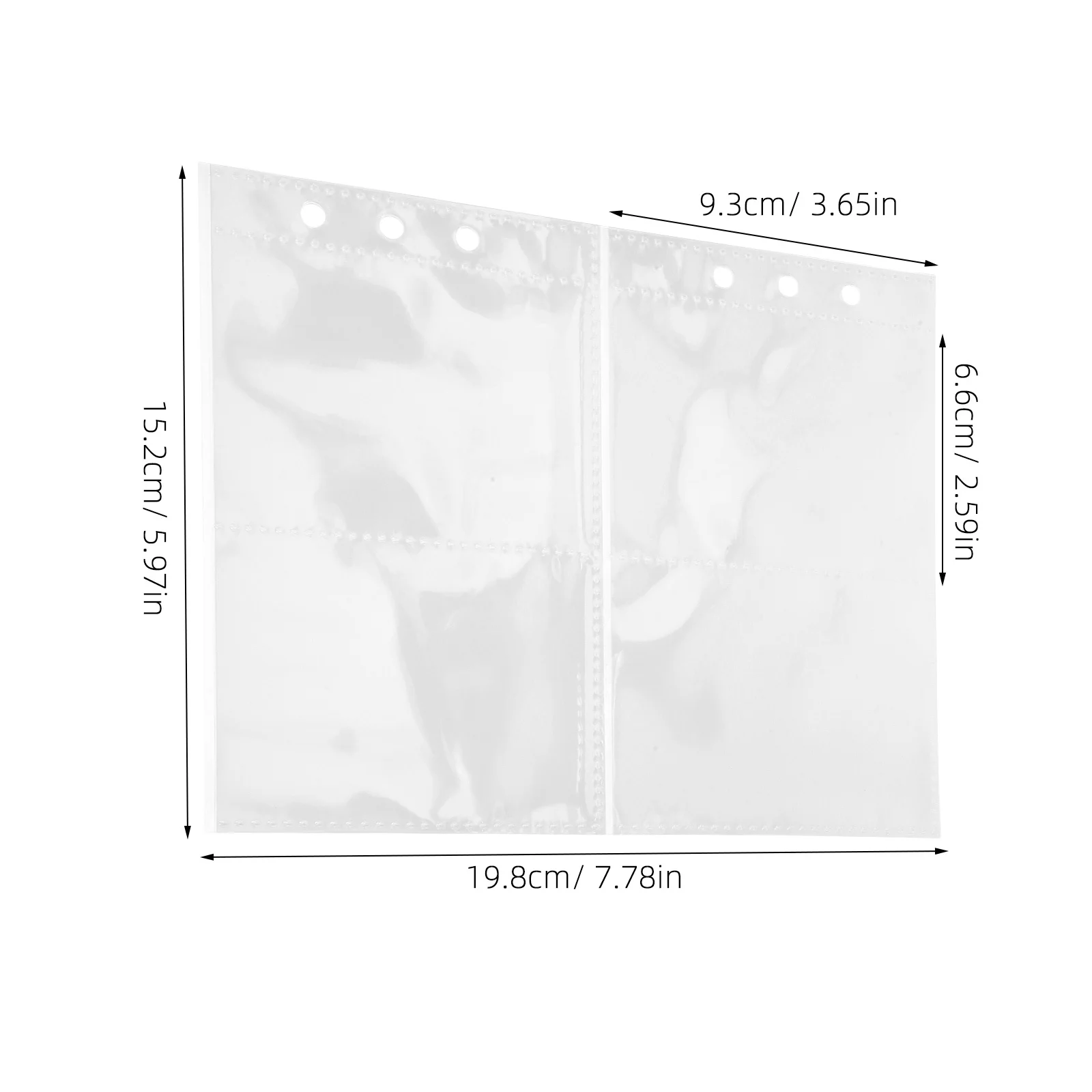 30Pcs Double Side Transparent Binder Sleeves Plastic Card Holders Top Loading for Trading Cards Game Business Photos