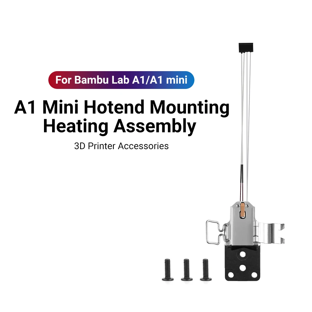 

For BambuLab A1/A1 Mini Hotend Heating Component Hoted Heating Assembly Kit Hot end 3D Printer Accessories Synthetic Stone