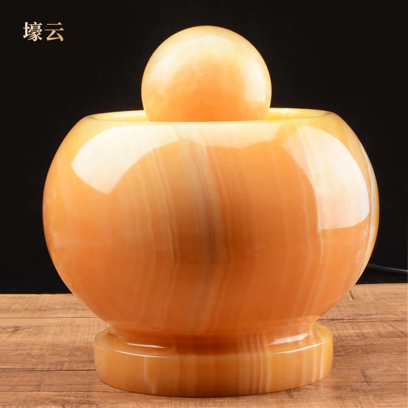 New Jade Fengshui Ball Home Opening and Housewarming Gift Creative Modern Water Fountain Fengshui Ball Decoration