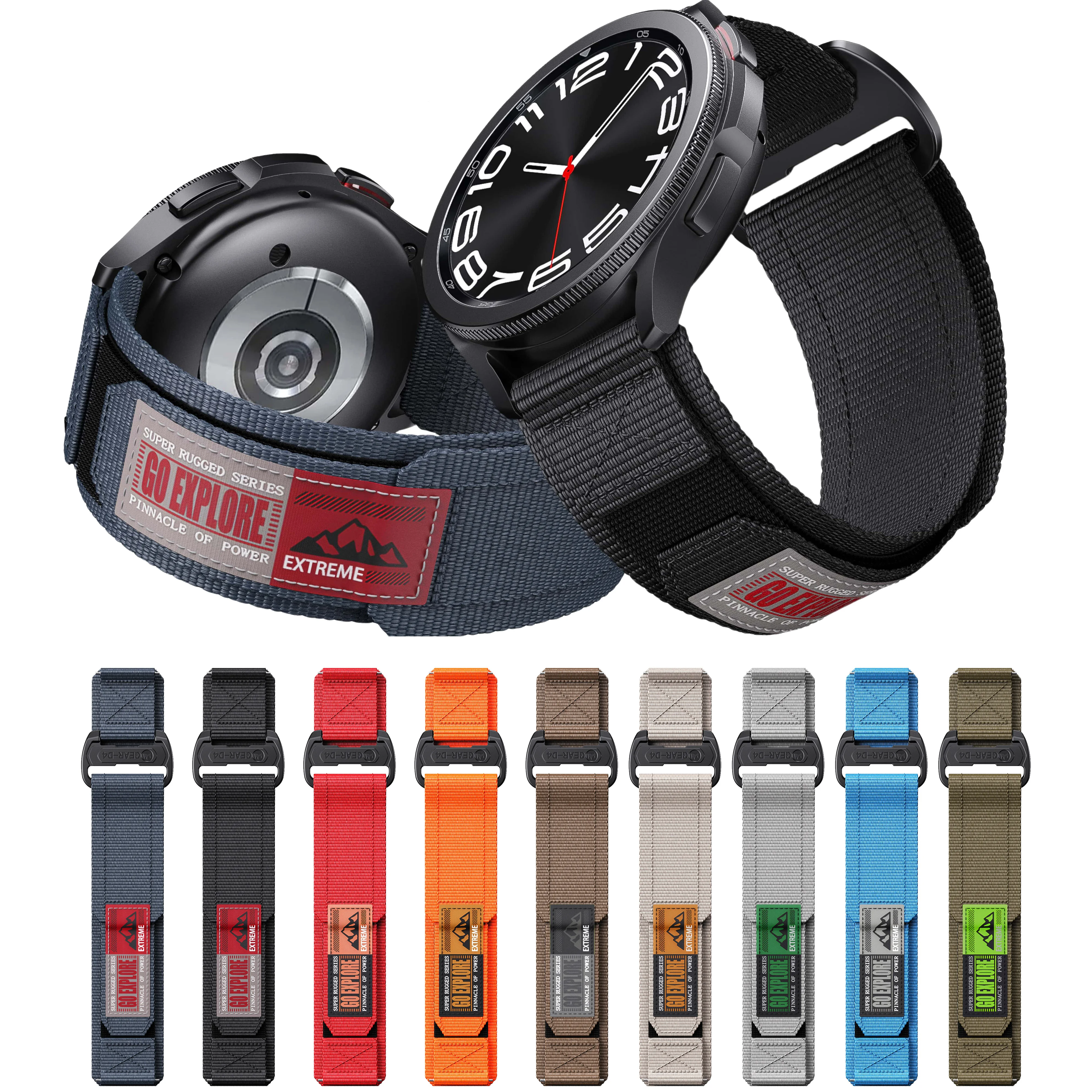 20mm 22mm Nylon Watch Strap for Garmin Forerunner 245/255/265, 20mm 22mm Universal Watch Band for Garmin vivoactive 3 MUSIC image 6