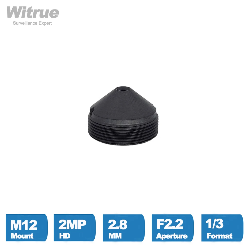 Witrue M12 Pinhole Lens 2.8MM 1080P 2MP  Aperture F2.2 Format 1/3
