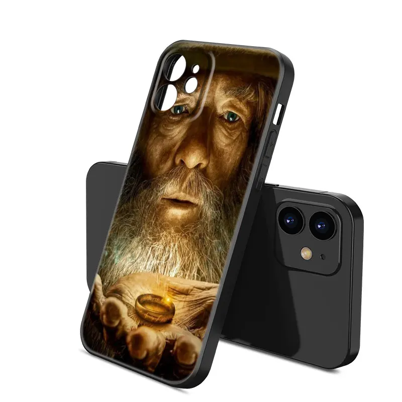 Movie Rings Of The Lords Phone Case For Apple iPhone 12 13 Mini 11 14 15 Pro XS Max 7 8 Plus X XR SE 2020 2022 Black Case