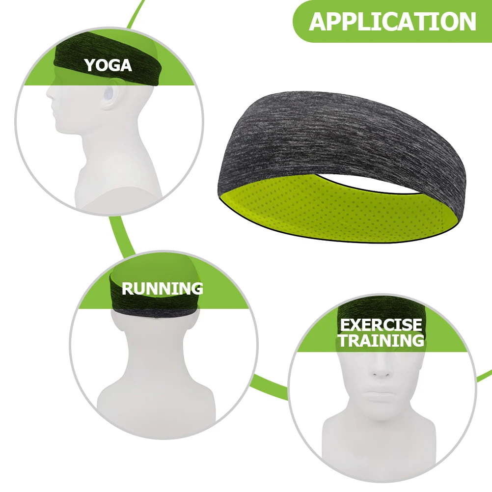 

Antiperspirant Headband Sweat Women Elastic Hair Bands Female Polyester Exercise Bands Breathable Sports Hair Decor Yoga Supply