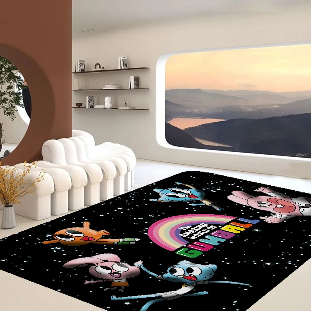 The-Amazing World G-Gumball Kitchen Mat Kids Room Bedroom Decoration Balcony Anti-Slip Doormat Living Room Alfombra