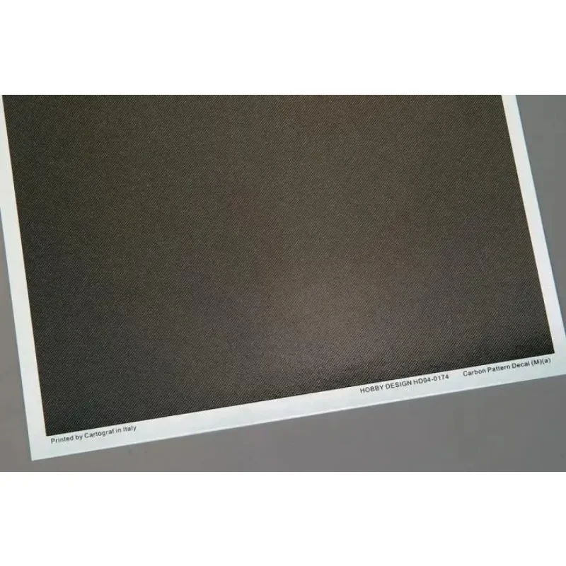 

HobbyDesign Carbon Pattern Decal HD04-0174-0177 Water Sticker for 1/24 1/20 Scale Assembly Model Car Building Tools Hobby DIY