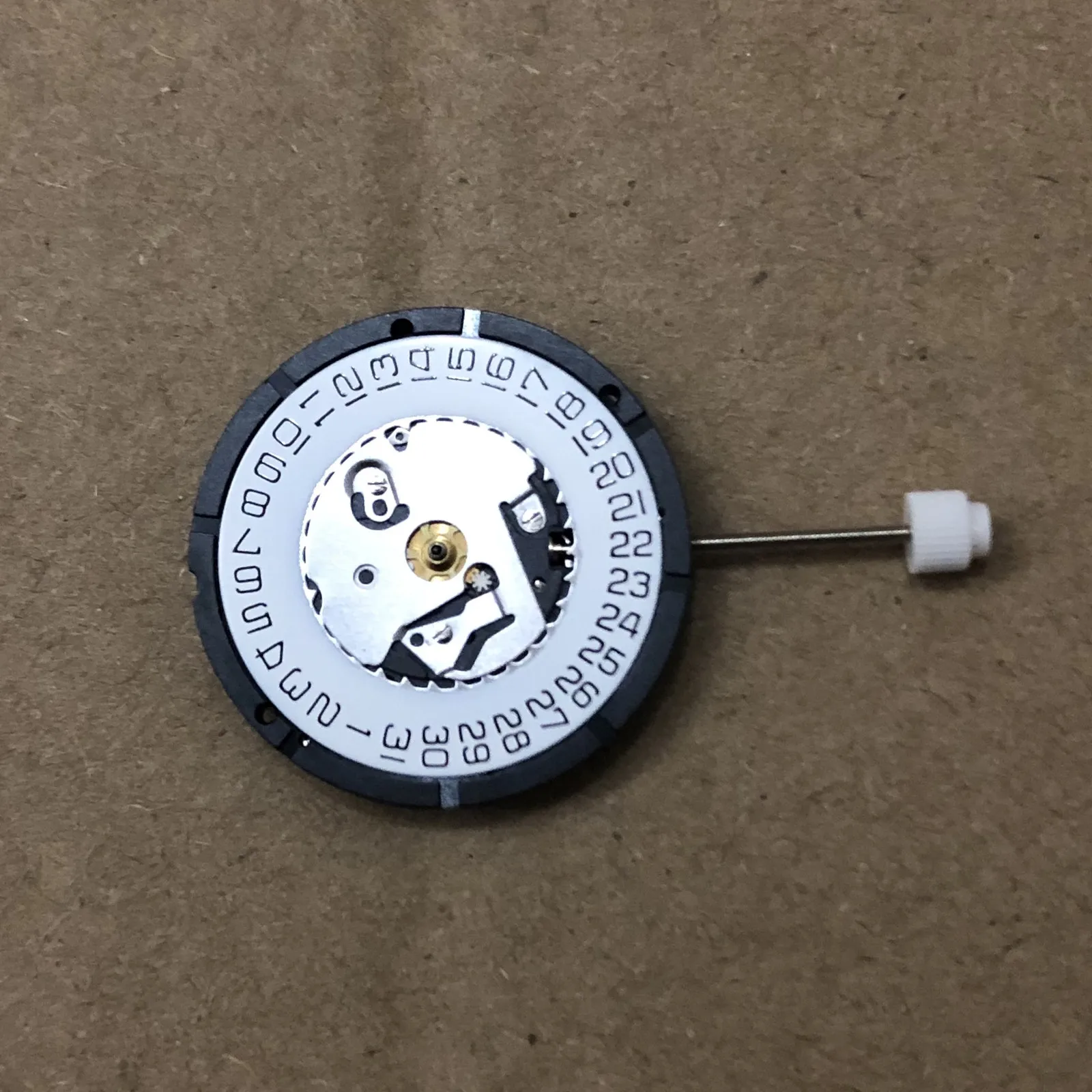 1PC 23.30mm 3-Hand Quartz Movement Date at 3, ISA 2320 Replacement Part with Battery & Stem for Watchmaker