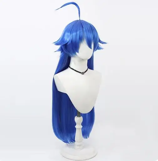 

Anime Suzuki Iruma Cosplay Wig Mairimashita Blue 80cm Long Heat Resistant Synthetic Hair Halloween Party Role Play Carnival