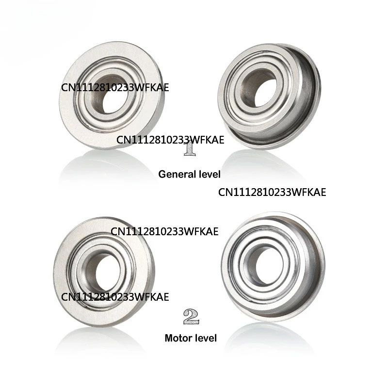 2pcsMellow 10Pcs F695-2RS Bearing 5*13*4 mm Flanged Bushing F695 RS Ball Bearings F695RS For VORON Mobius 2/3 3D Printer