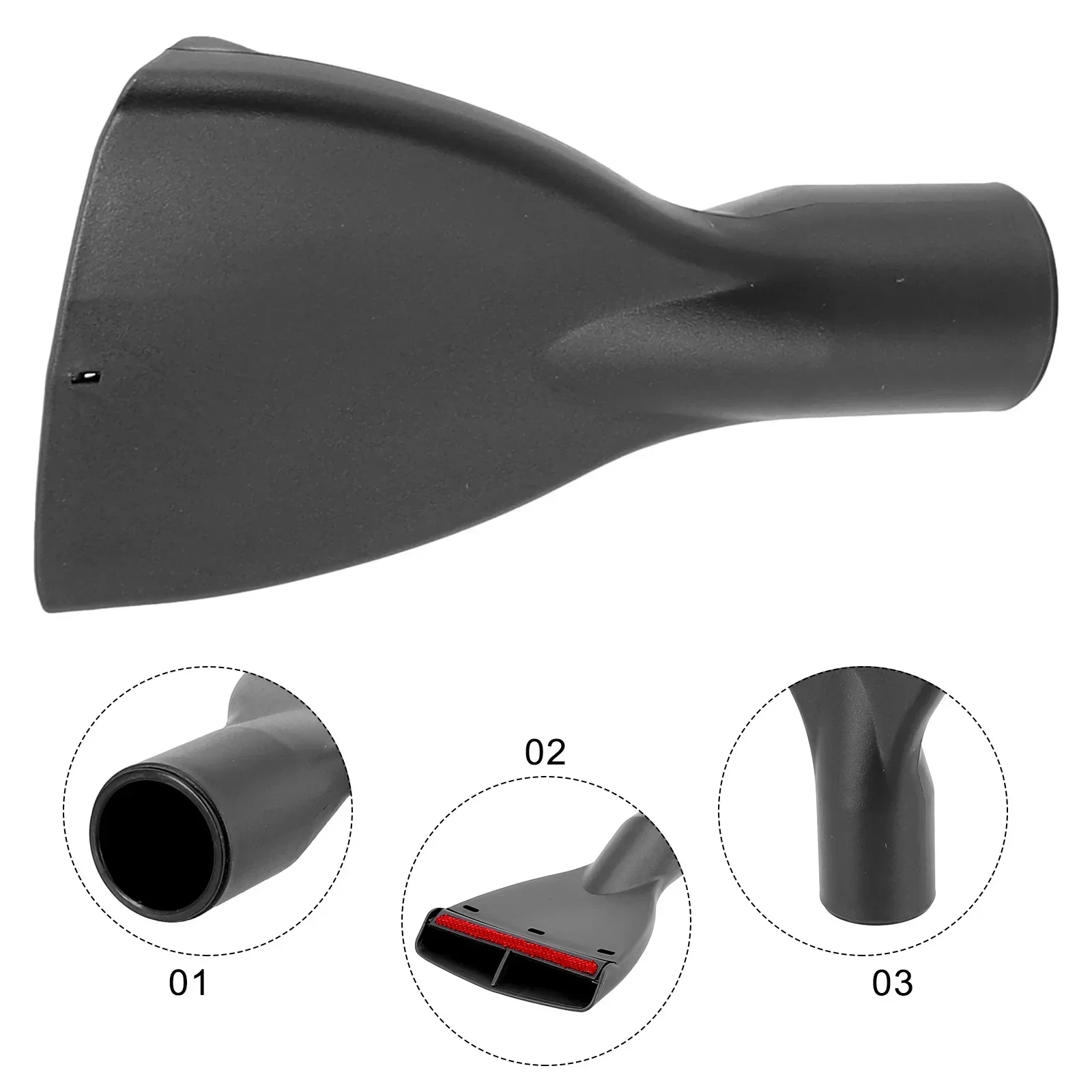 หัวฉีดทำความสะอาดร่องปากแบน1ชิ้นหัวฉีดทำความสะอาดร่องโซฟาอุปกรณ์เสริมสำหรับเปลี่ยนเครื่องดูดฝุ่น