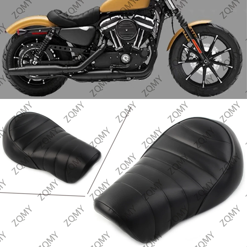 

Motorcycle Front Driver Rider Solo Seat Leather Cover For Harley Sportster Iron 883 1200 XL883N 2016 2017 2018 2019