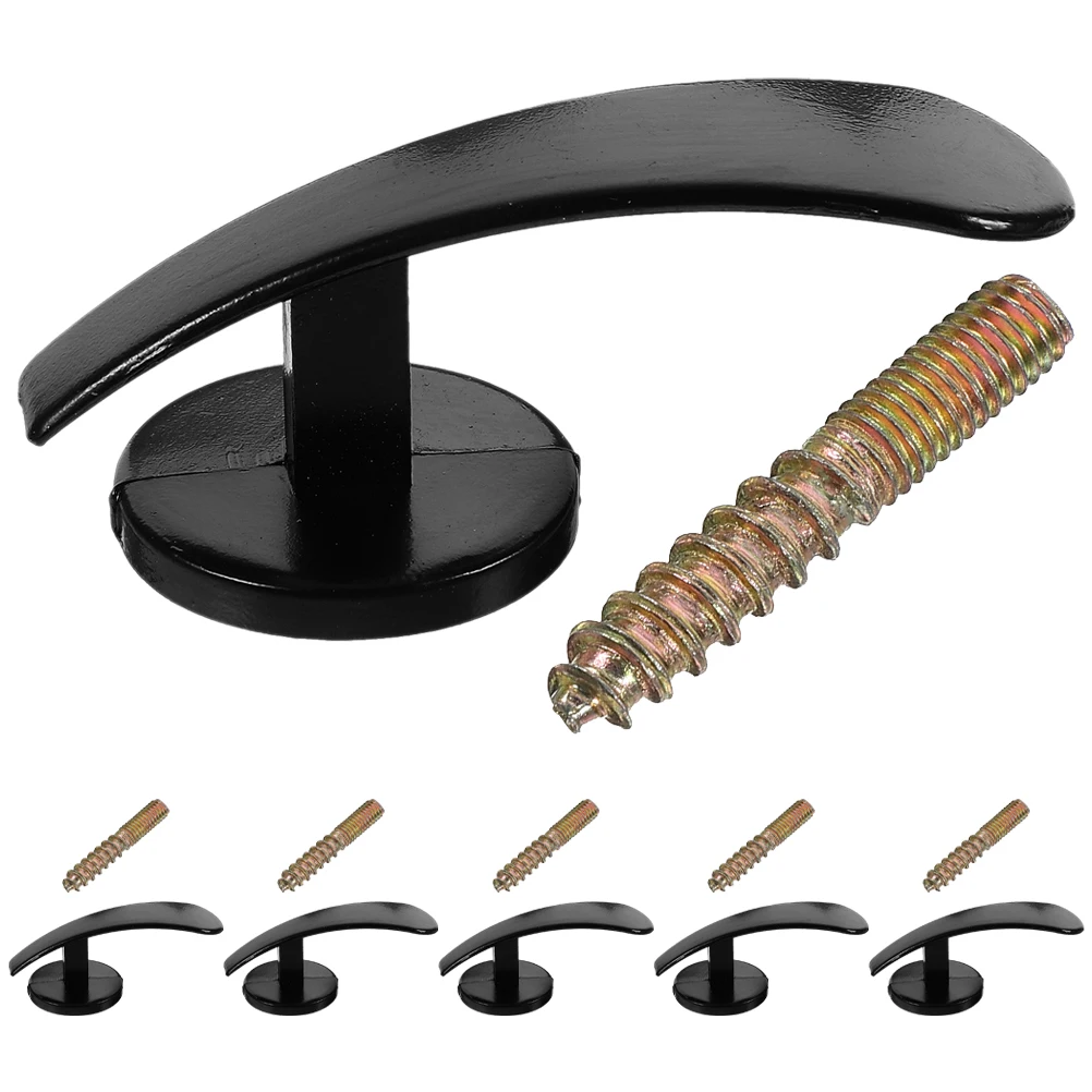 

6 Pcs Curtain Accessories Hold Backs for Windows Drapery Rod Bracket Hooks Holders Wall