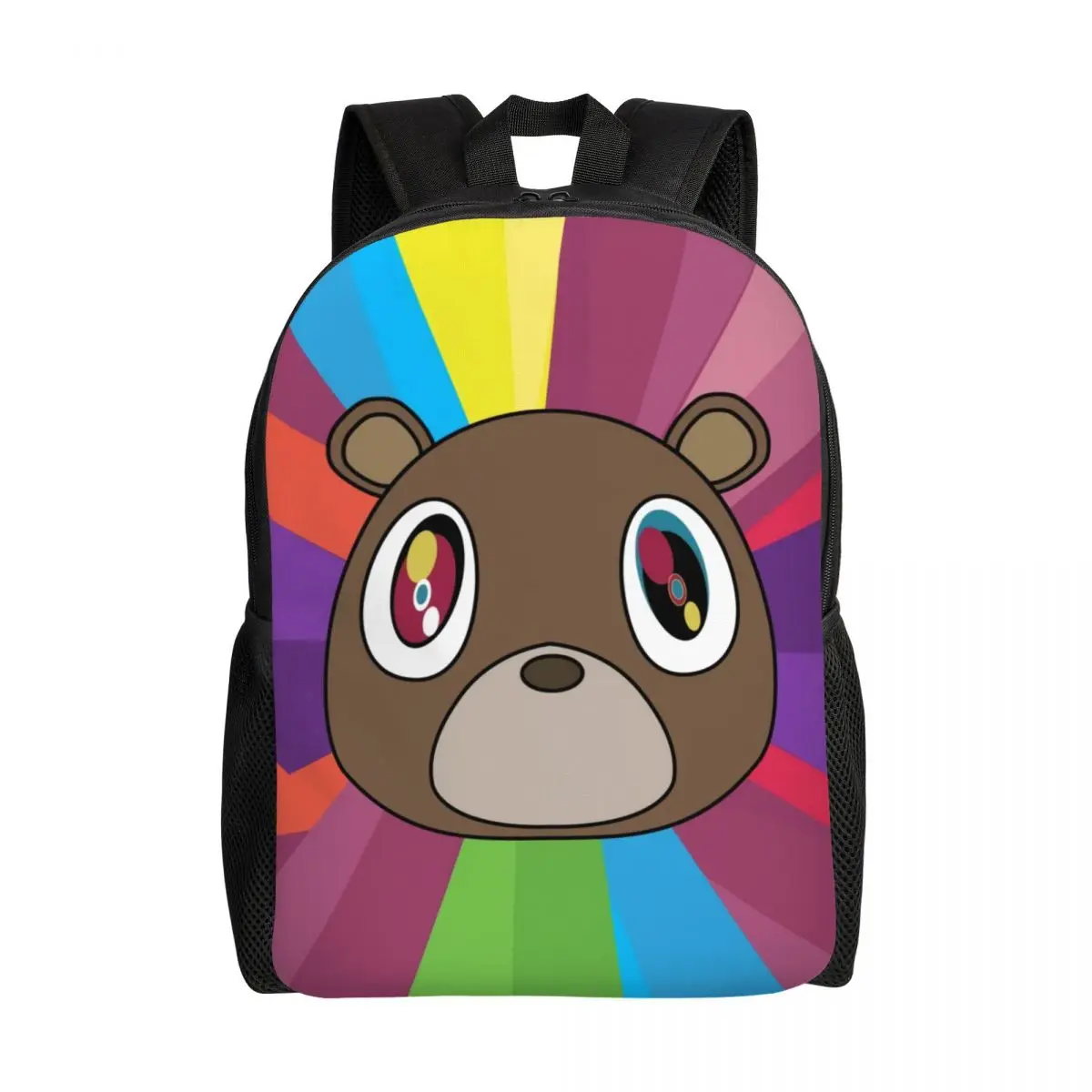 Custom Kanye West Bear Travel Backpack Men Women School Laptop Bookbag College Student Daypack Bags