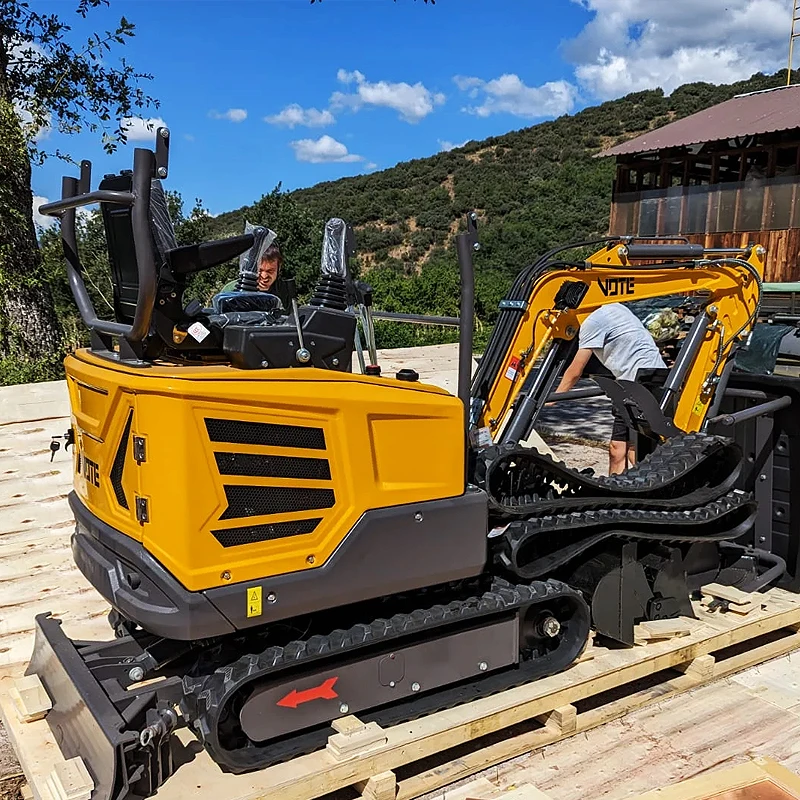 Mini pelle 2 tonnes nouvelle pelle sur chenilles avec accessoire Mini pelle multifonctionnelle Mini petite pelle 1 tonne 1800 kg