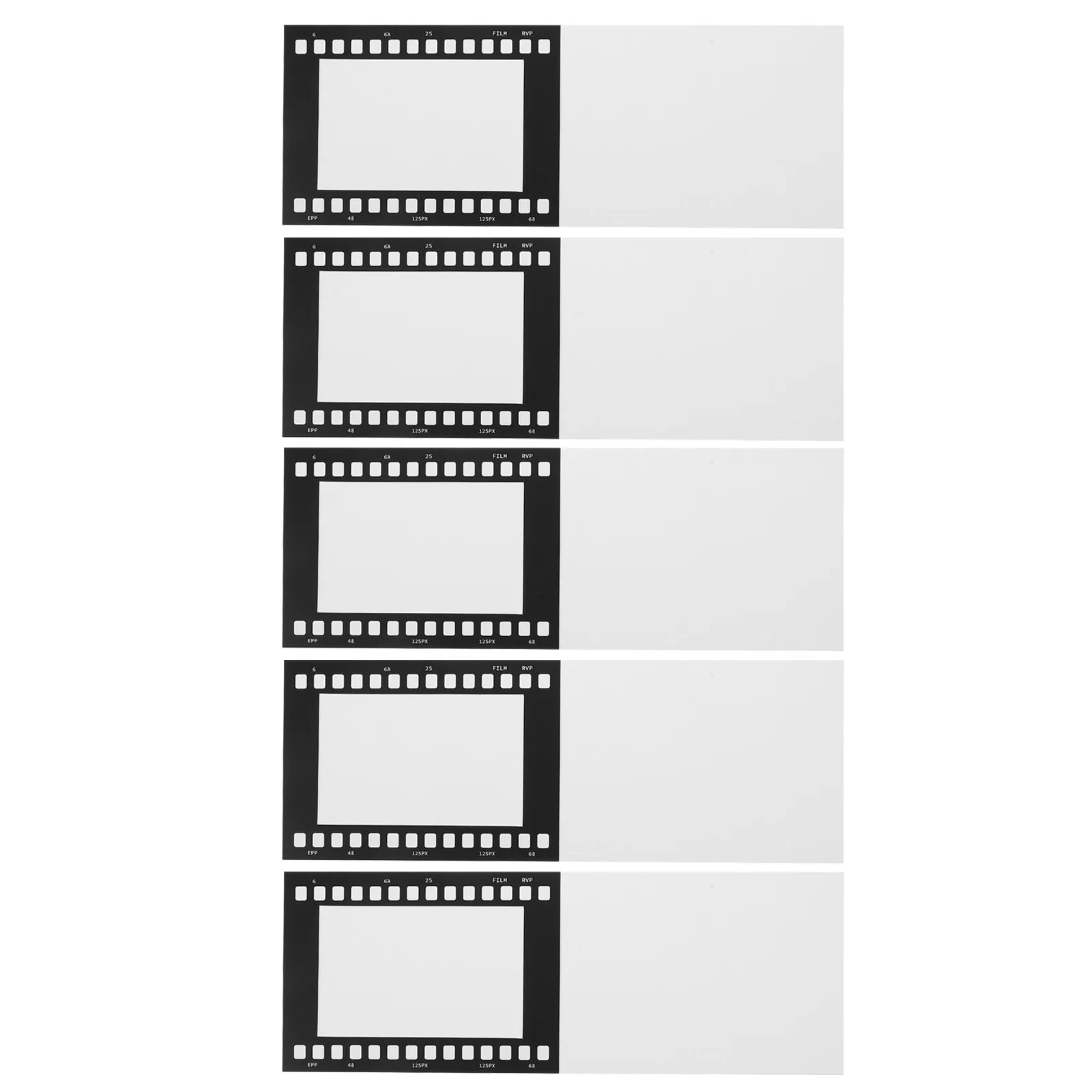 5Pcs Movie Reel Picture Frames Foldable Cardboard Photo Holders for 6 Inch Pictures Wedding Valentines Day Wall Hanging Decor