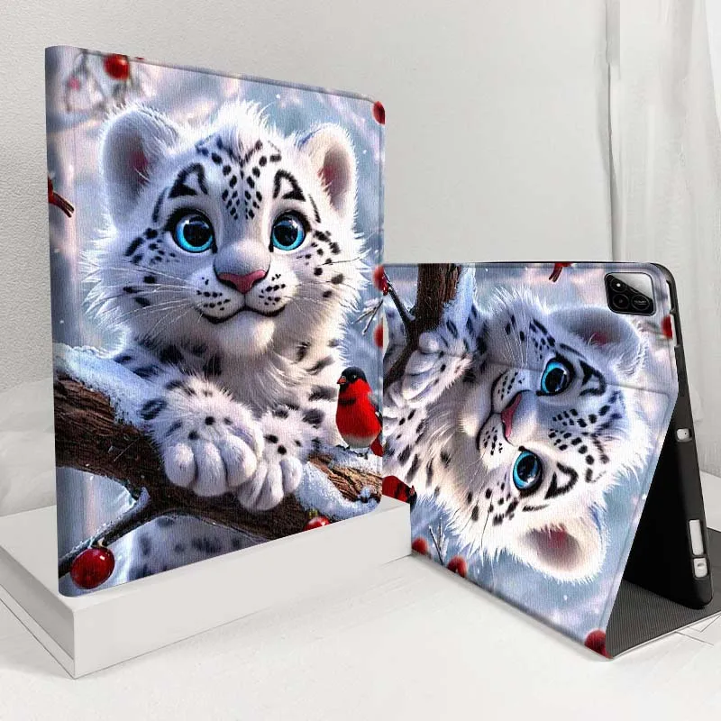 

Чехол для планшета Snow Leopard Family Moon для Xiaomi Redmi Pad 2 7 8 6 6S 5 4 SE Pro 8.8 11 8.7 11.2 12.4 Ultra Plus Max