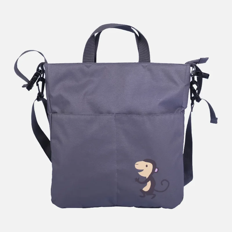 Bolsas de pañales para cochecito de bebé, organizador de pañales portátil de gran capacidad, multifunción, color gris León, para madres y sillas de ruedas