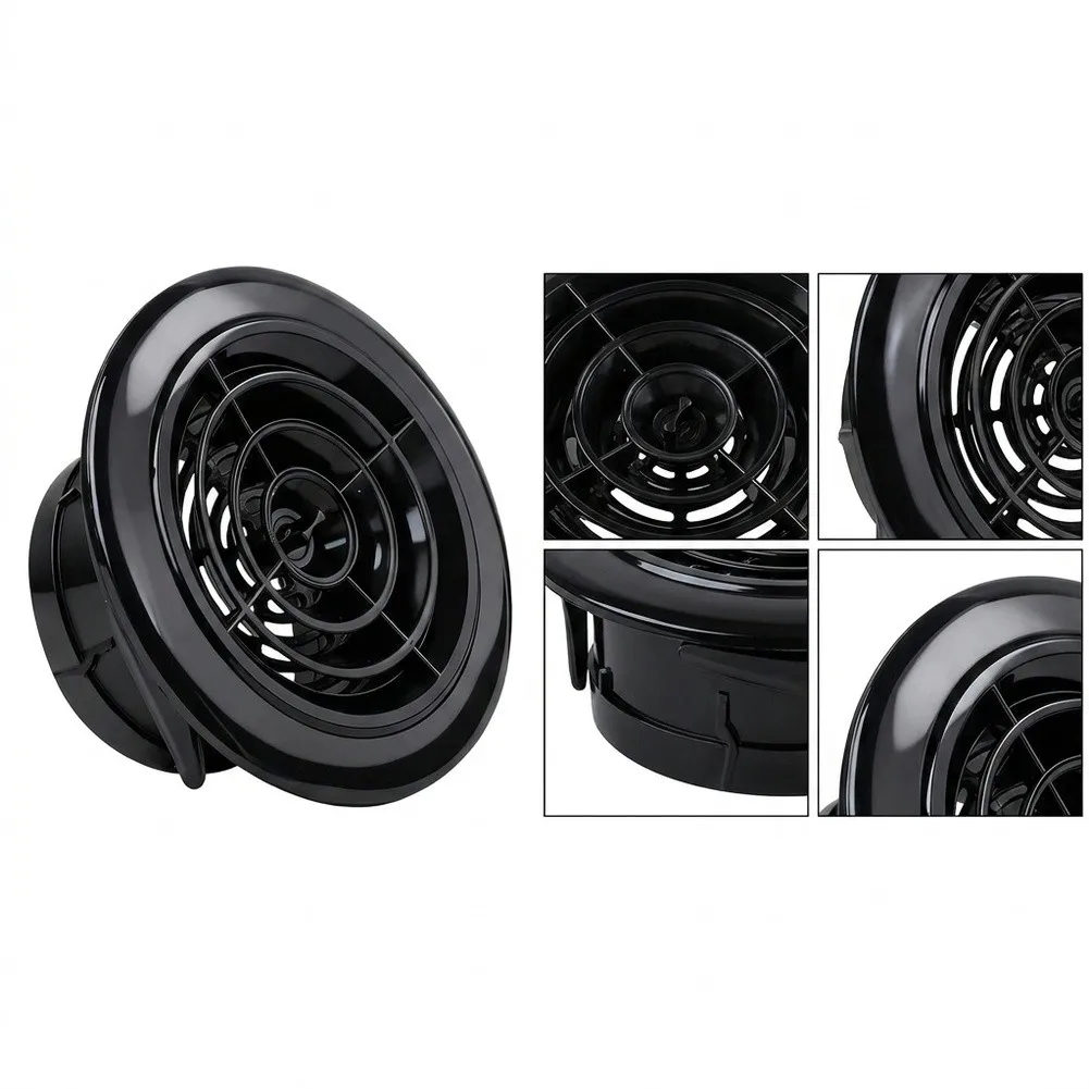 8-Inch Rotating Vent Cover for Indoor Ventilation Systems Mesh Grate Style ABS Plastic Construction for Kitchen Living Room Use