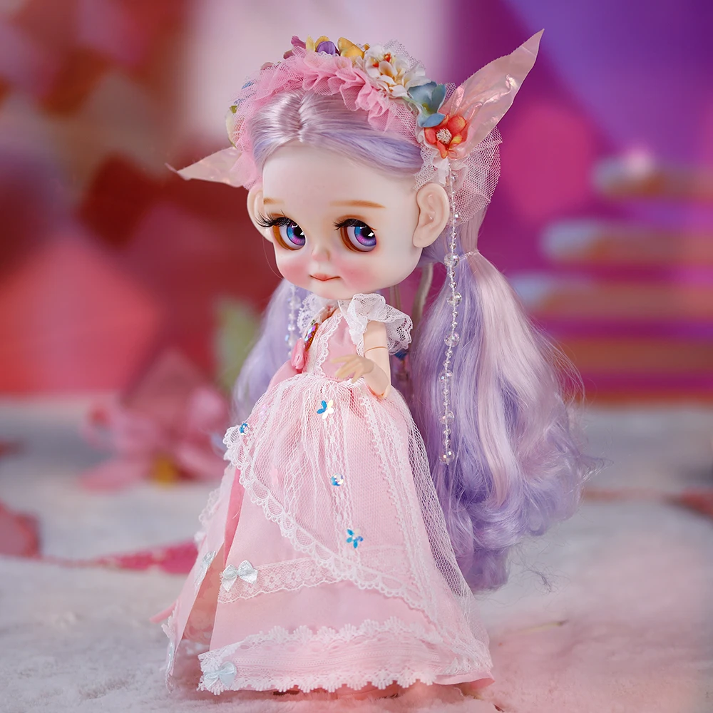 Ooak Śliczne Koky Dziecięce ICY DBS Lalka Blyth Rzeźbione Usta Matowe Twarz 1/6 BJD Azone S Anime Dziewczyna