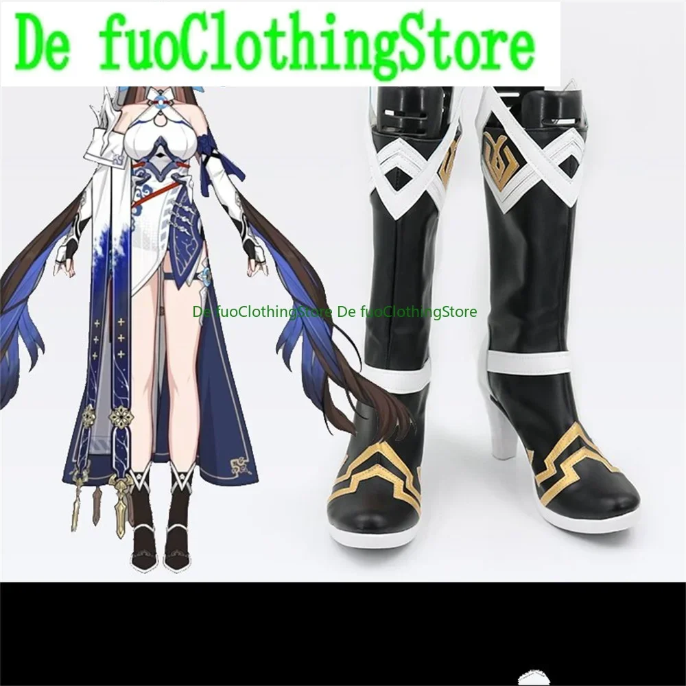 

Honkai Impact LI SU SHANG Li Sushang Cosplay Shoes Boots Game Anime Carnival Party Halloween Chritmas DefuoClothing Shoes Store