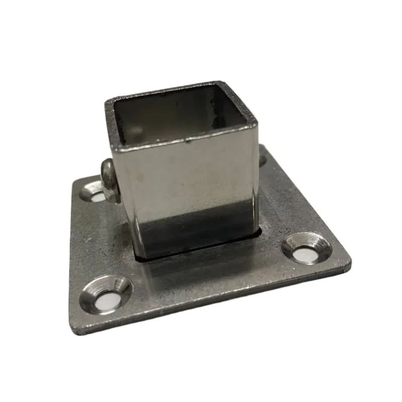 

4 шт., 78 мм, высота 20 мм, 25 мм, 30 мм, квадратная трубка из нержавеющей стали, фланцевое основание, кронштейн для трубки, полка для одежды, сиденье для трубки