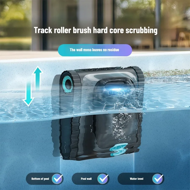 For Automatic Pool Cleaner Swimming Pool Sewage Automatic Underwater Cleaning Wireless Water Turtle High Pool Bottom Cleaning Ro