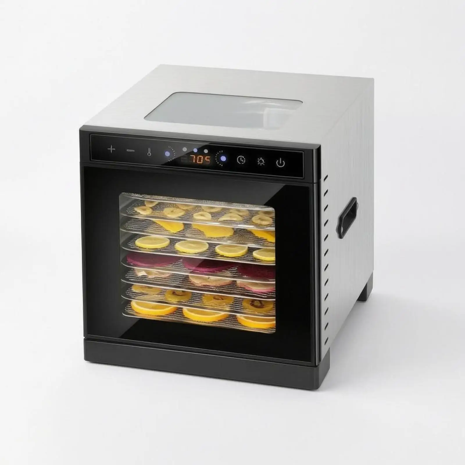 Stainless Steel Dehydrator 400W Compact Food Dehydrator Easy to Clean