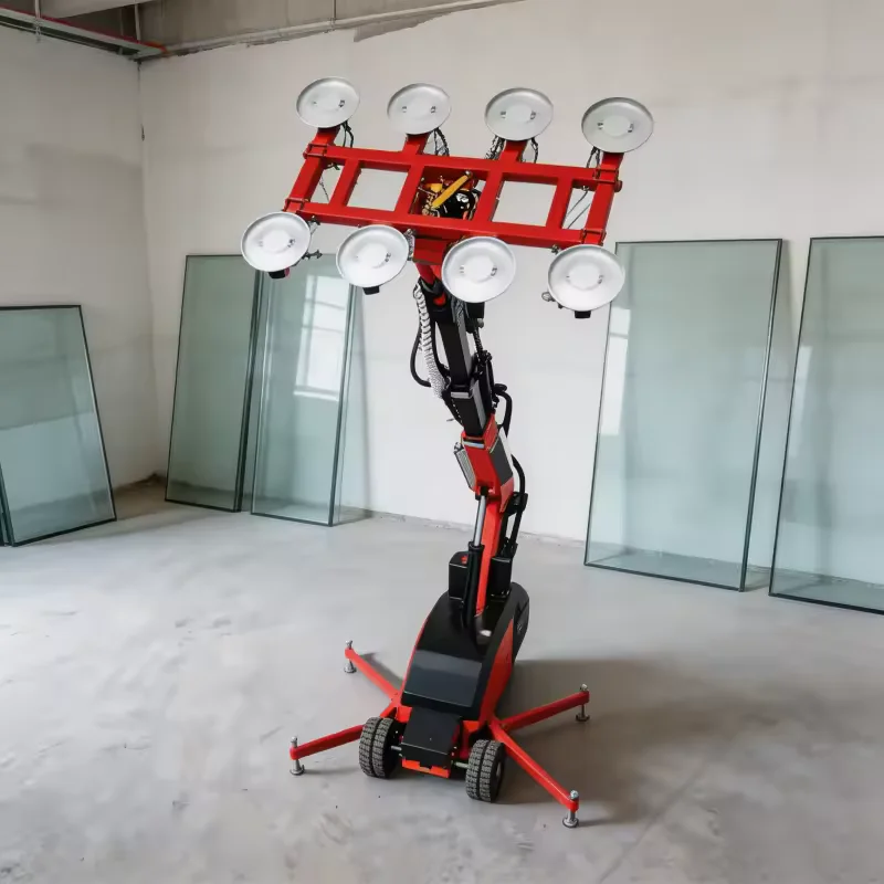 FOBIndustrial Suction Lifter For Curtain Wall Installation Heavy Duty Suction Cup Crane For Construction Site Handling Equipment