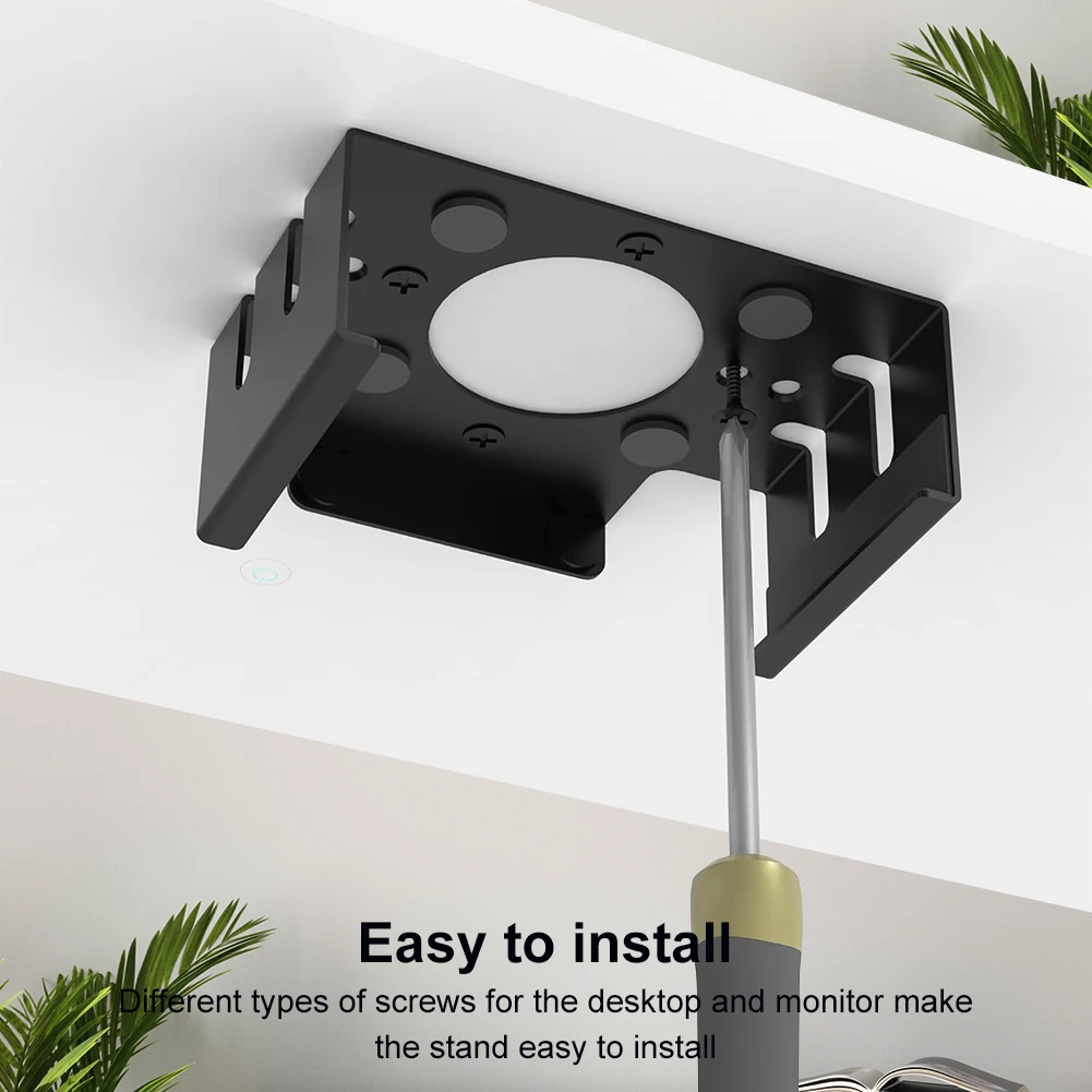 Metal Mount Holder Bracket Monitor Mount Holder Wall Mount Stand for Mac Mini M4/M4 Pro 2024 Accessories