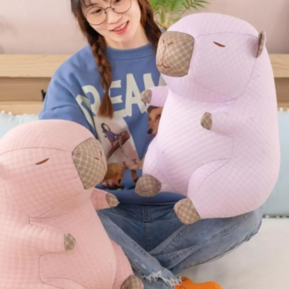 홈 장식 멋진 표면 Capybara 플러시 장난감 얼음 실크 상쾌한 Capybara 플러시 베개 사랑스러운 여름 멋진 콩 Capybara 인형 어린이