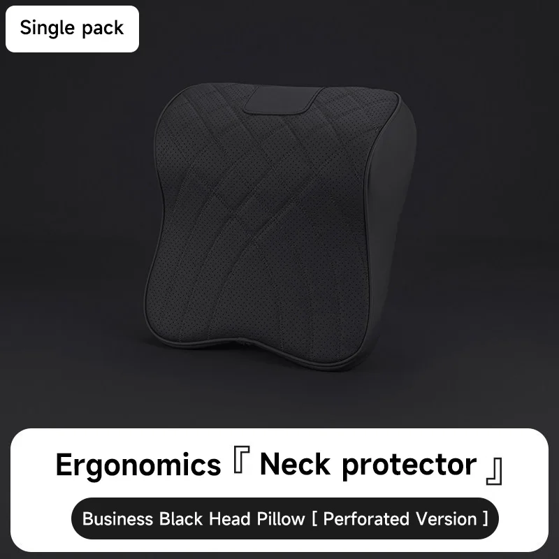 Memory Foam Car Headrest Neck Pillow Seat Support Waist Cushion Anti-Skid Car Seat Protector Head Support Rest for Vehicle Seats