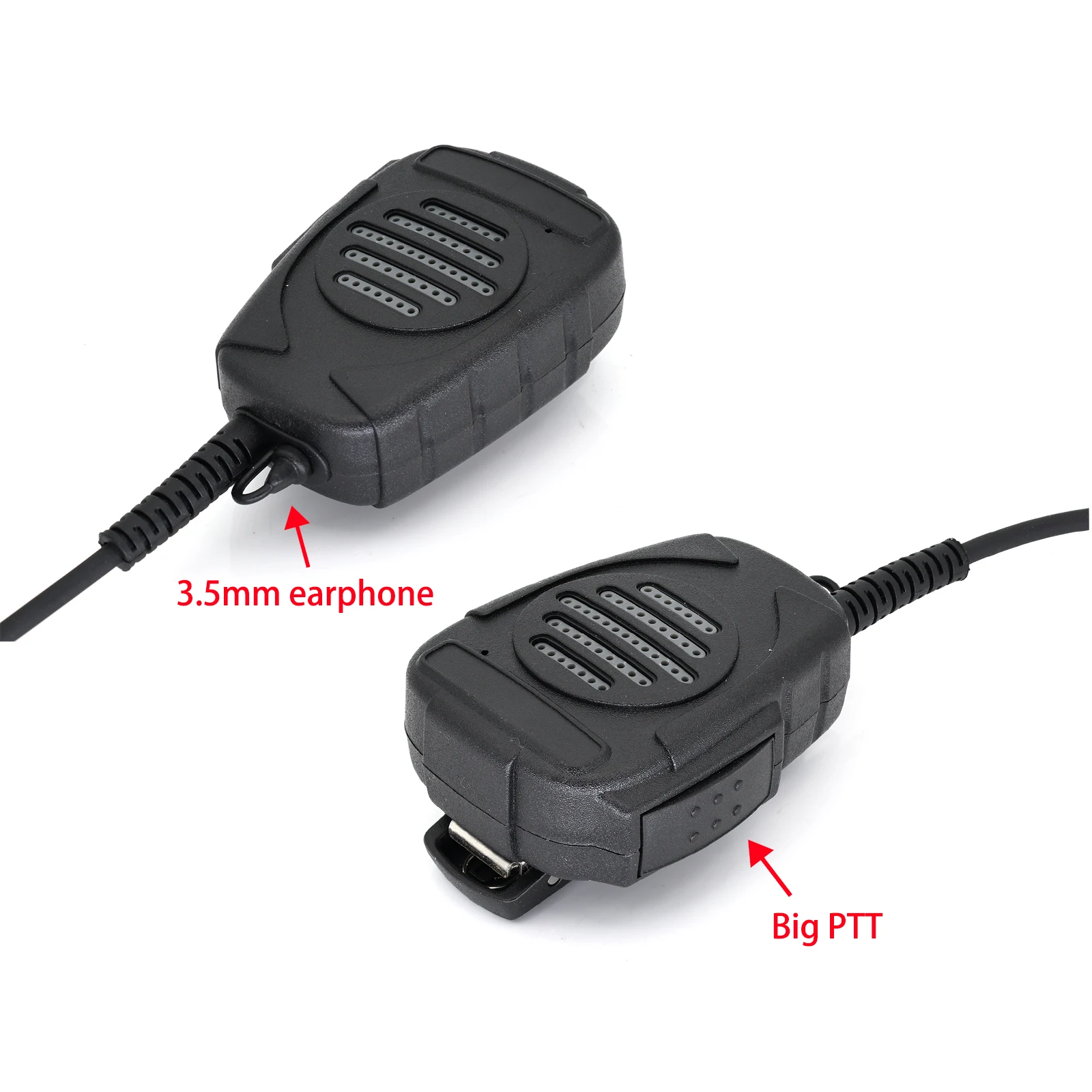 YiNiTone SP-1 موصل مكبر الصوت عالي التحمل K-Pin 360 °   مشبك حزام دوار لـ Baofeng BF-888S، UV-5R، Quansheng UV-K58