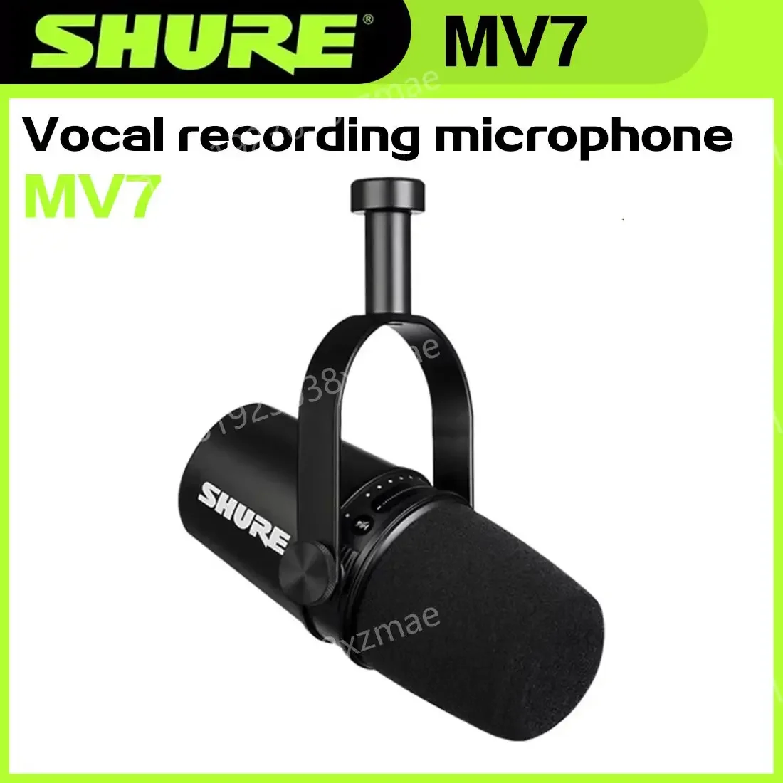 Original SHURE MV7 Hybrid USB/XLR Dynamic Microphone Outdoor Live Selectable Frequency Response Built-in Sound Card Microphone
