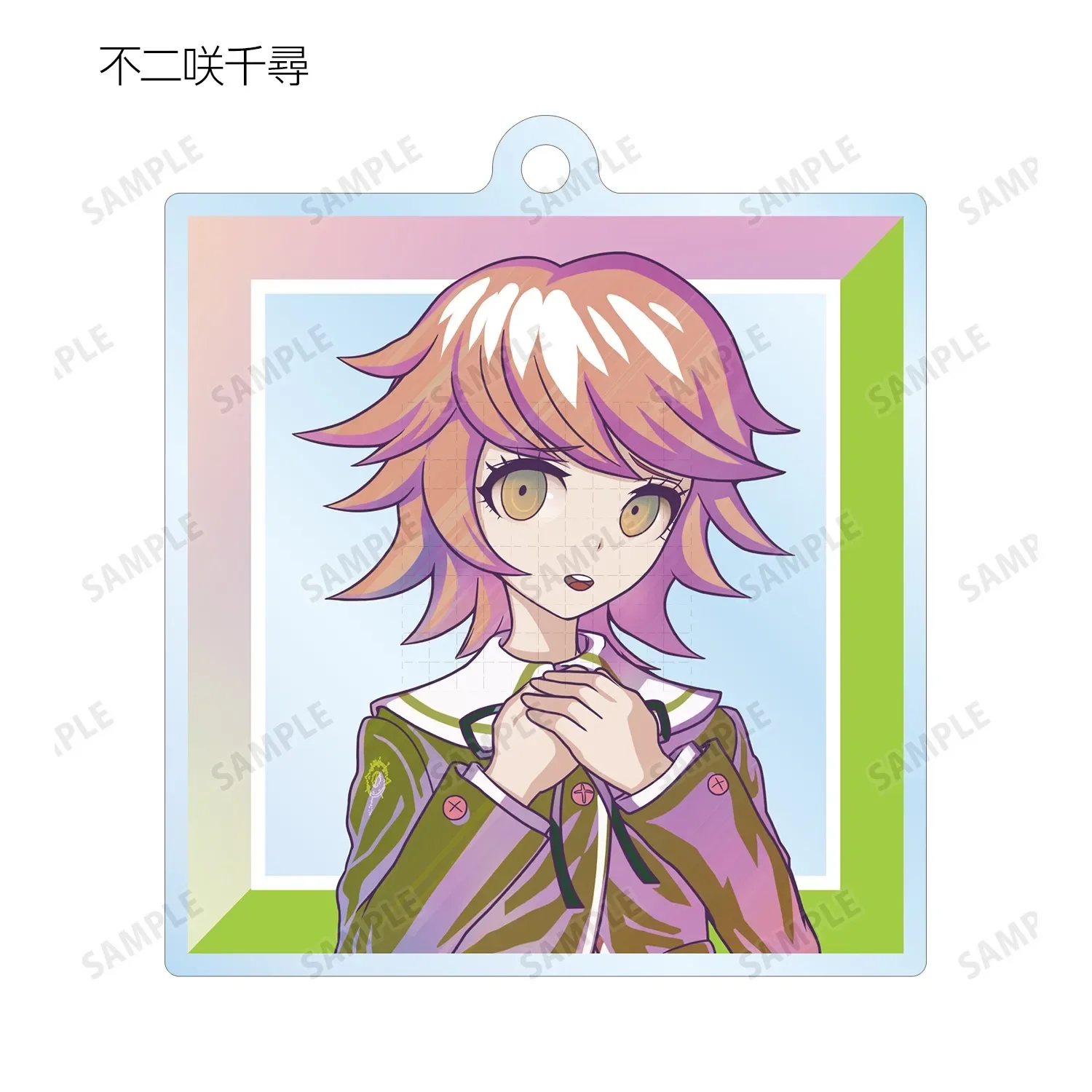 Game Makoto Naegi Sayaka Maizono Hifumi Yamada Mondo Oowada Keychain Doll Anime Acrylic Keyring Pendant for Gift