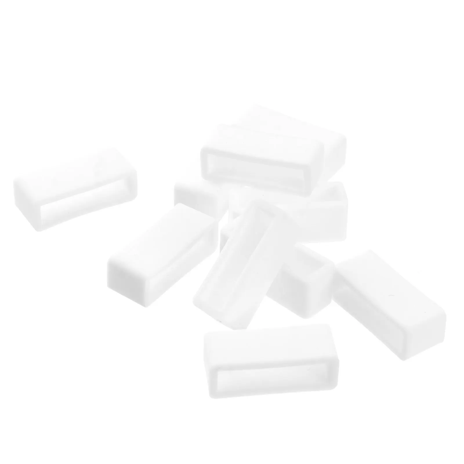 10pcs Silicone Watch Band Loop Retaining Rings Replacement Strap Holder Durable Soft Accessories Fits Most Watches