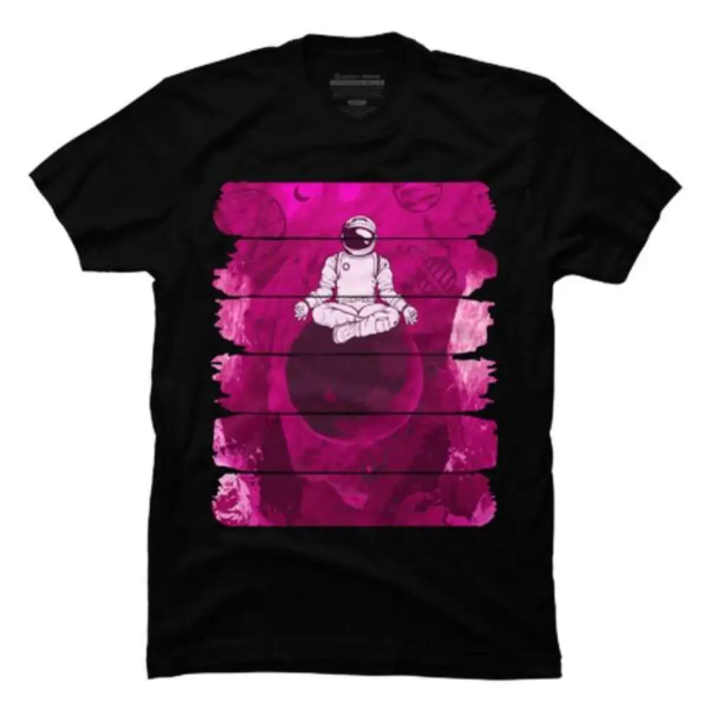 

Astronaut Meditation T-Shirt Unisex Cosmic Graphic Tee Space Galaxy Print Casual Streetwear Summer Top S-3XL 2025 Trendy