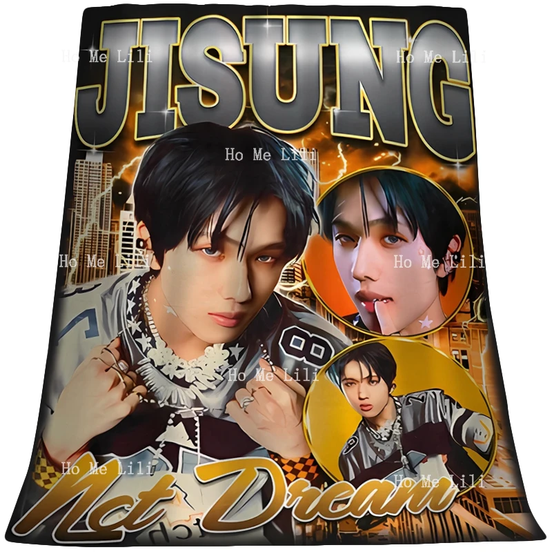 Nct Dream Jisung в стиле K-Pop Fan Art, подарок, фланель, подходит для всех сезонов, персонализированное одеяло